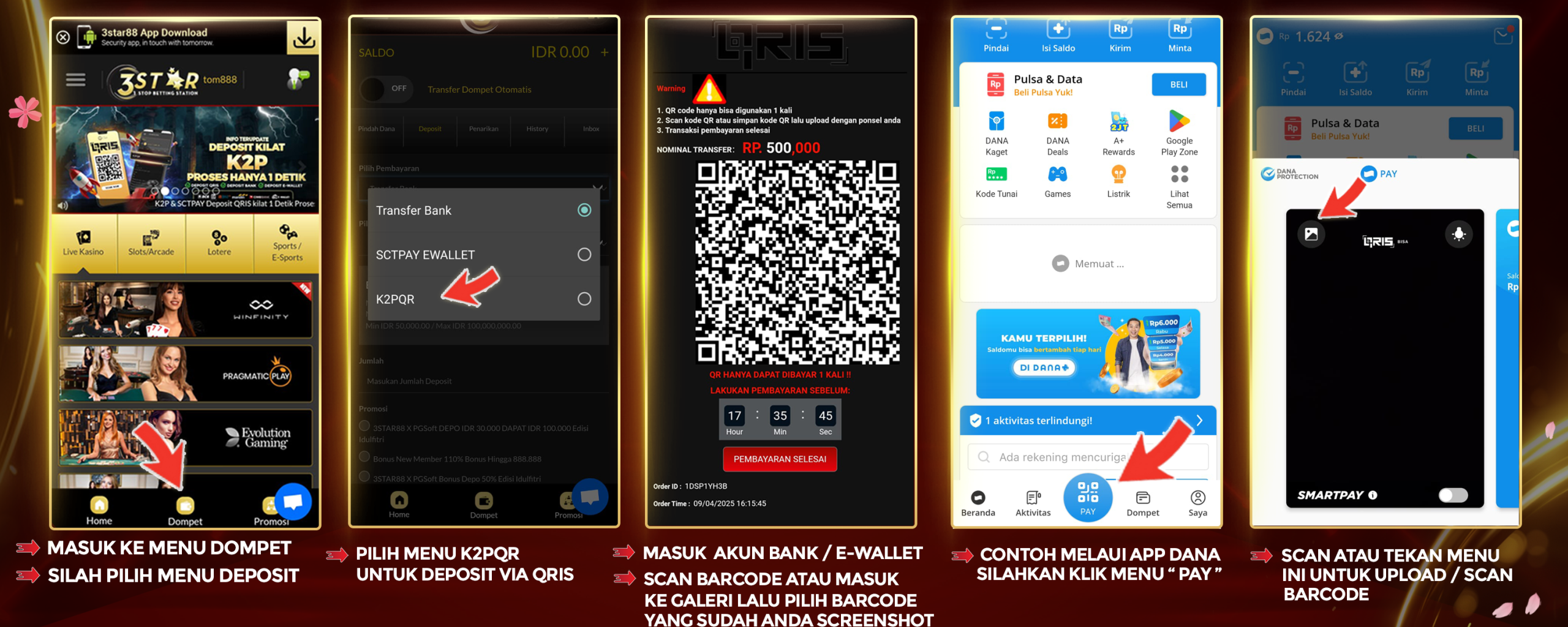 Tutorial Deposit QRIS